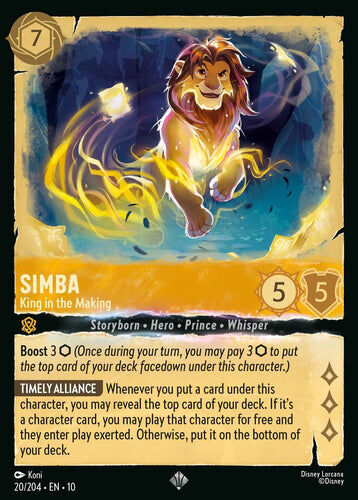 20/204·EN·10 Simba - King in the Making (Super Rare)