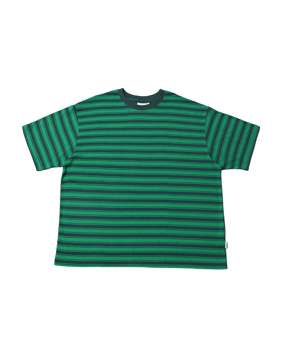 MTA｜A Star Boxy Striped Tee (Green/Blue)