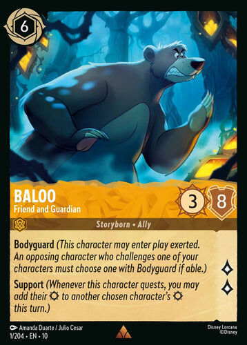 1/204·EN·10 Baloo - Friend and Guardian (Rare)