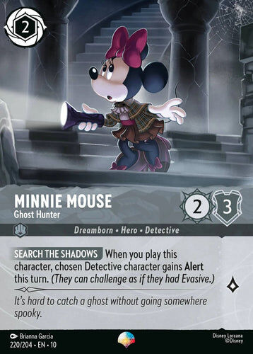 220/204·EN·10 Minnie Mouse - Ghost Hunter (Epic)