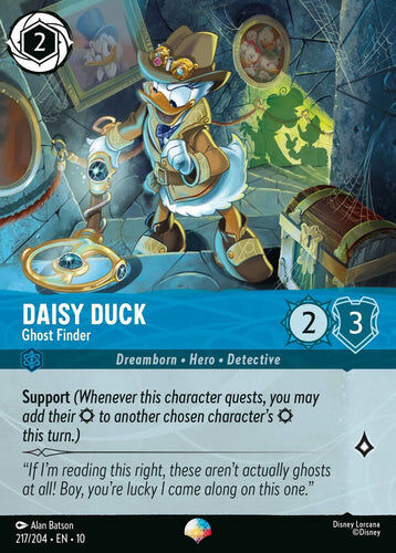 217/204·EN·10 Daisy Duck - Ghost Finder (Epic)