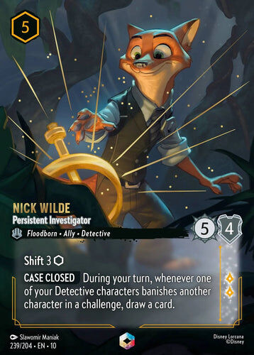 239/204·EN·10 Nick Wilde - Persistent Investigator (Eachanted)