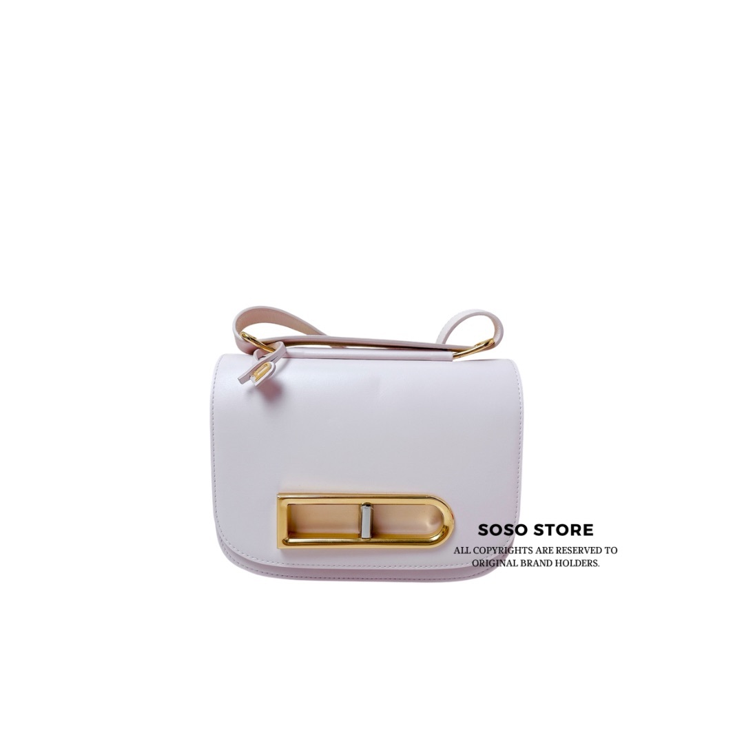Delvaux Rango Small Leather Shoulder bag - Pink / GHW