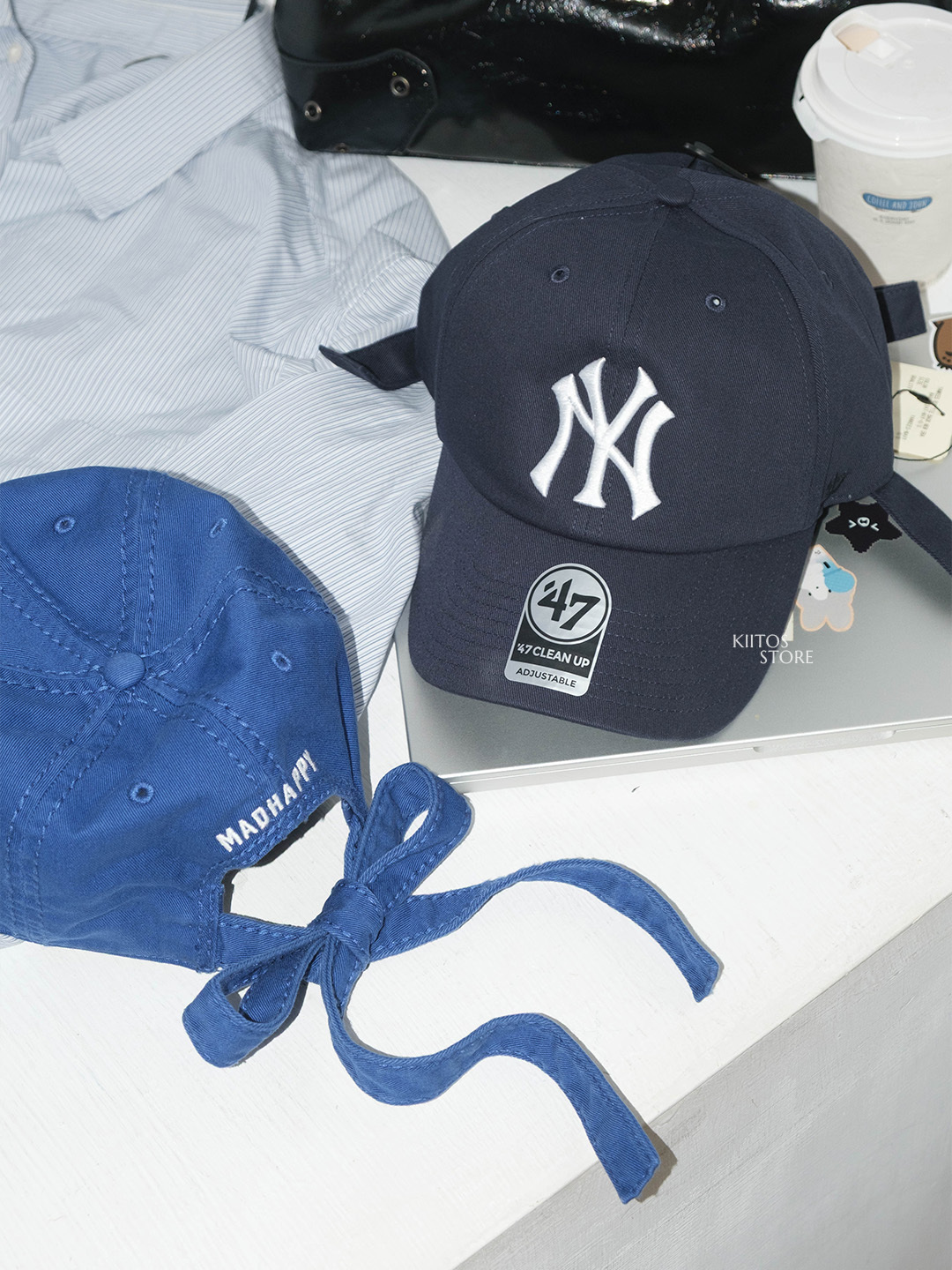 【預購】國外代購 Madhappy × MLB 洋基隊 NY 道奇隊 LA Bowtie '47 Clean Up 綁帶 蝴蝶結 帽子