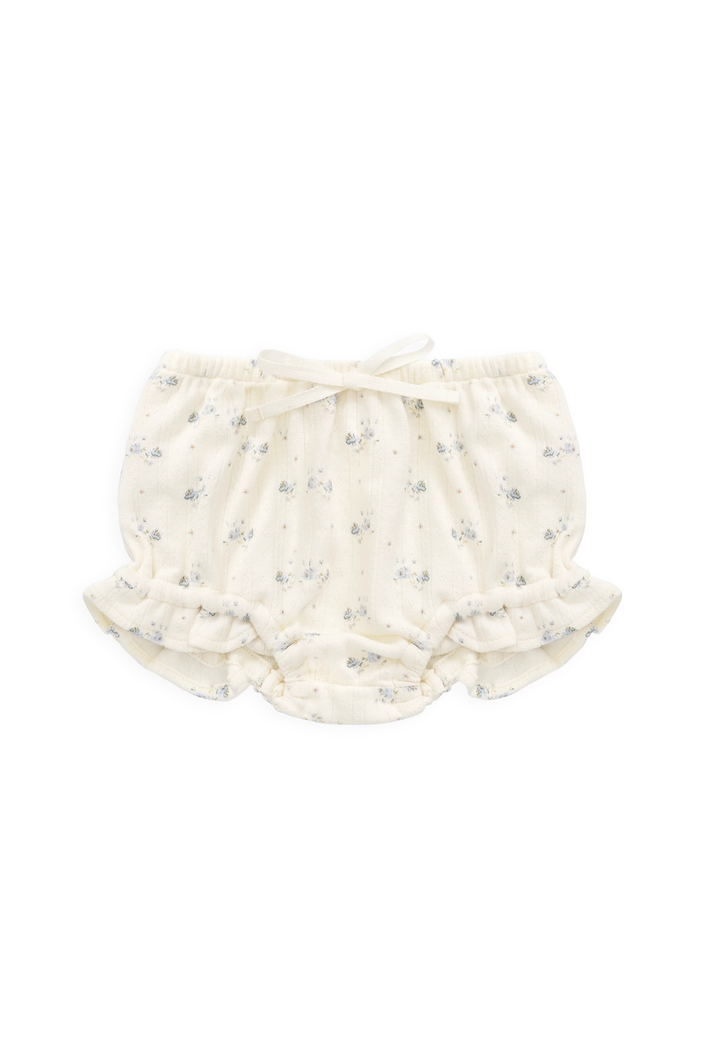 【預購】JAMIE KAY -Organic Cotton Pointelle Frill Bloomer（Molly Blue）