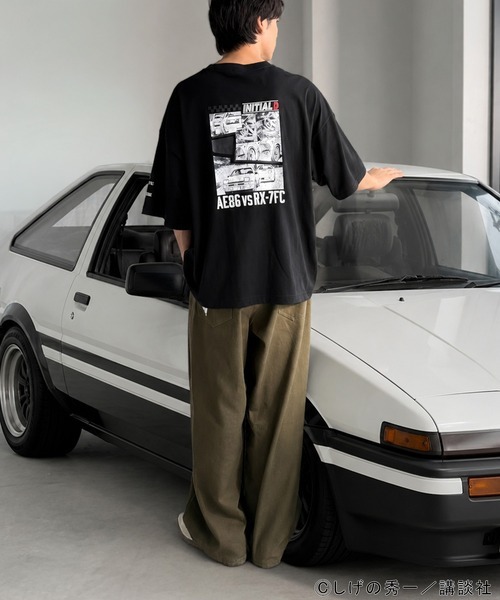 日本 頭文字D x Java Back Print T-Shirt