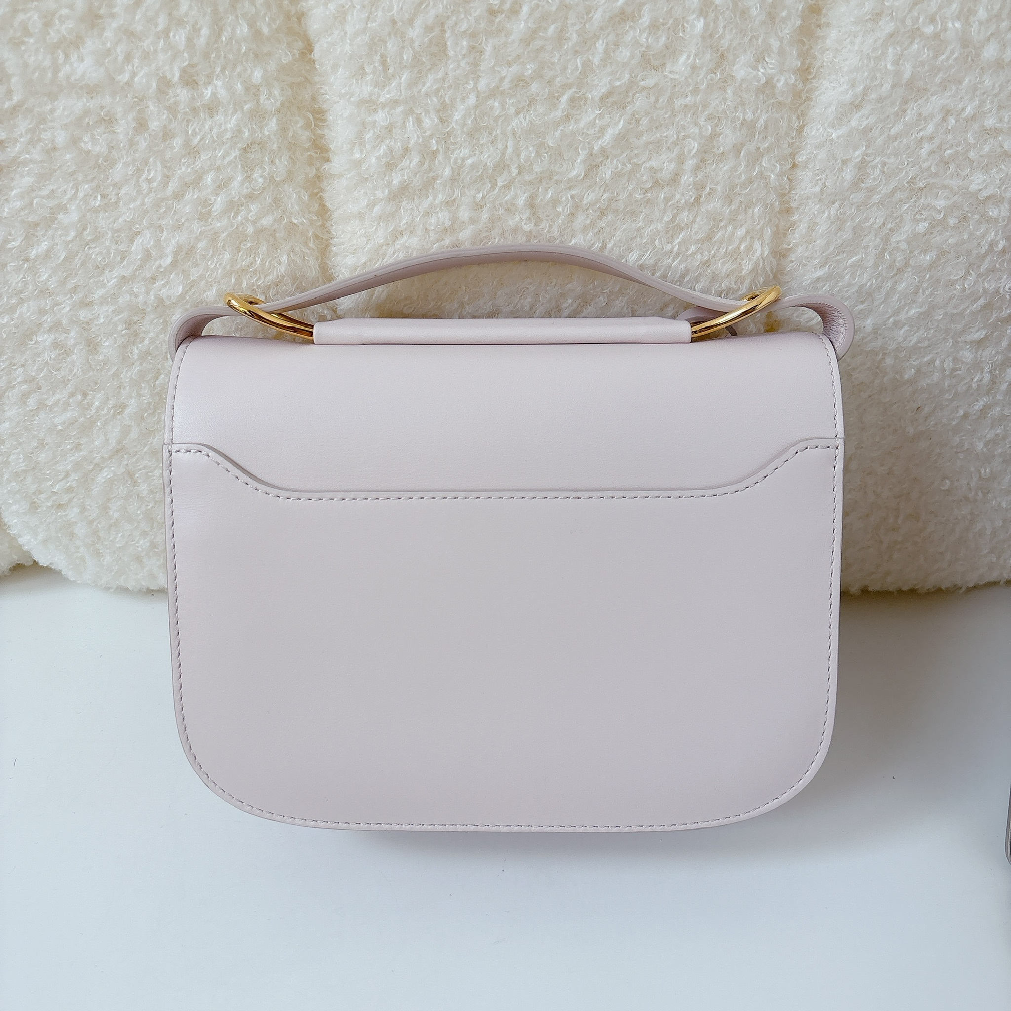 Delvaux Rango Small Leather Shoulder bag - Pink / GHW