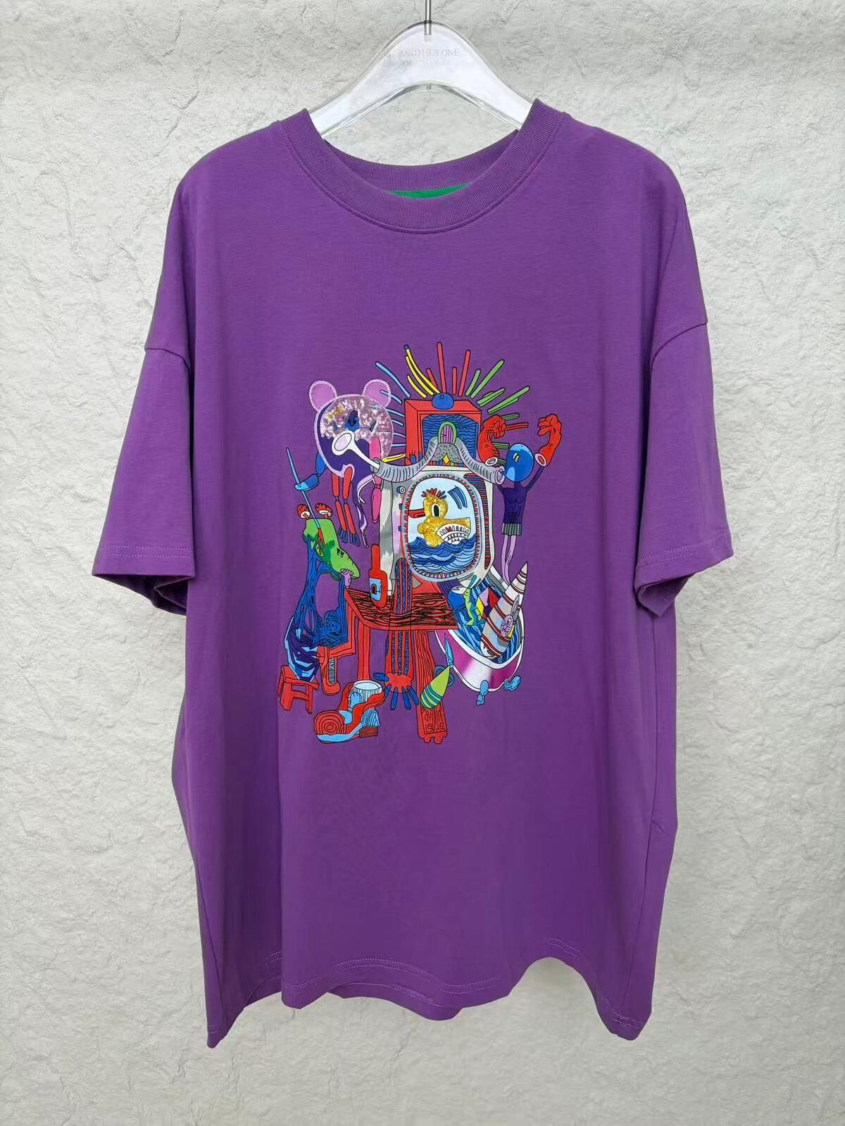 A2 312113833 全棉T-Shirt - 紫色