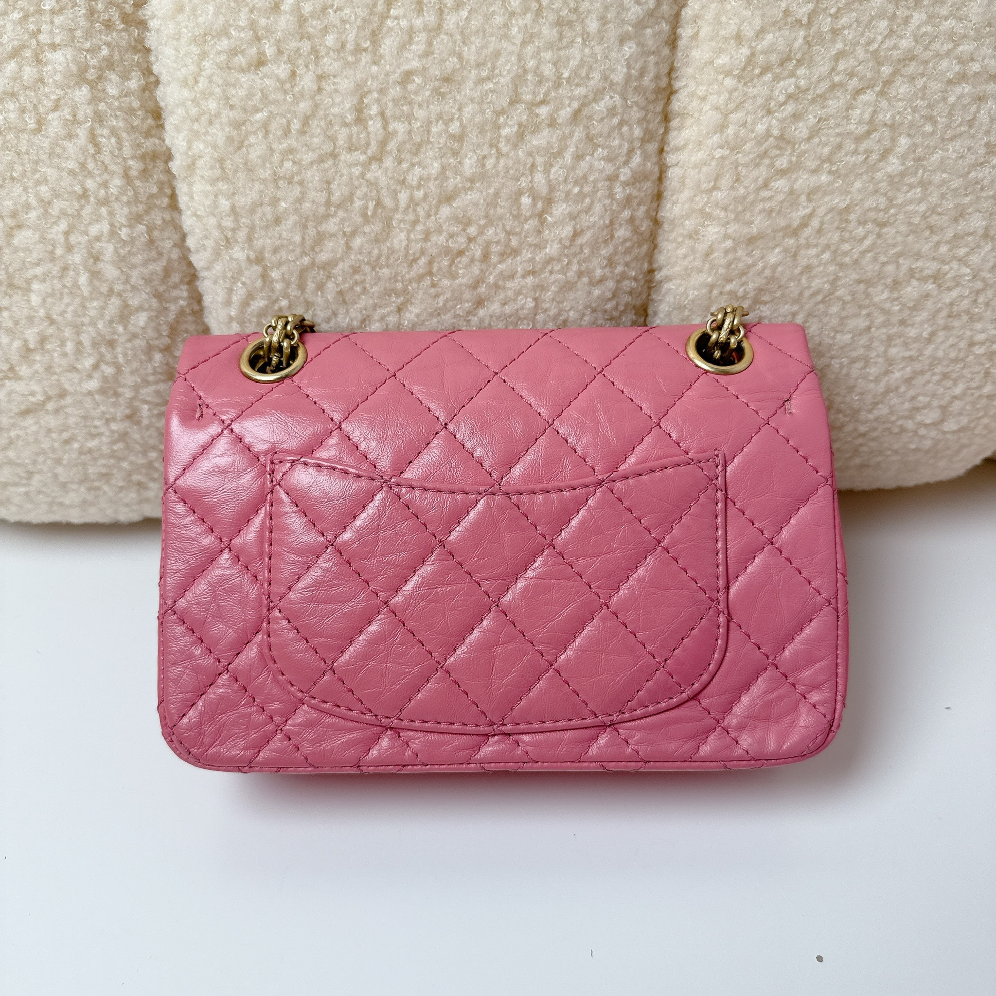 Chanel 2.55 Mini Flap Bag - Pink / GHW