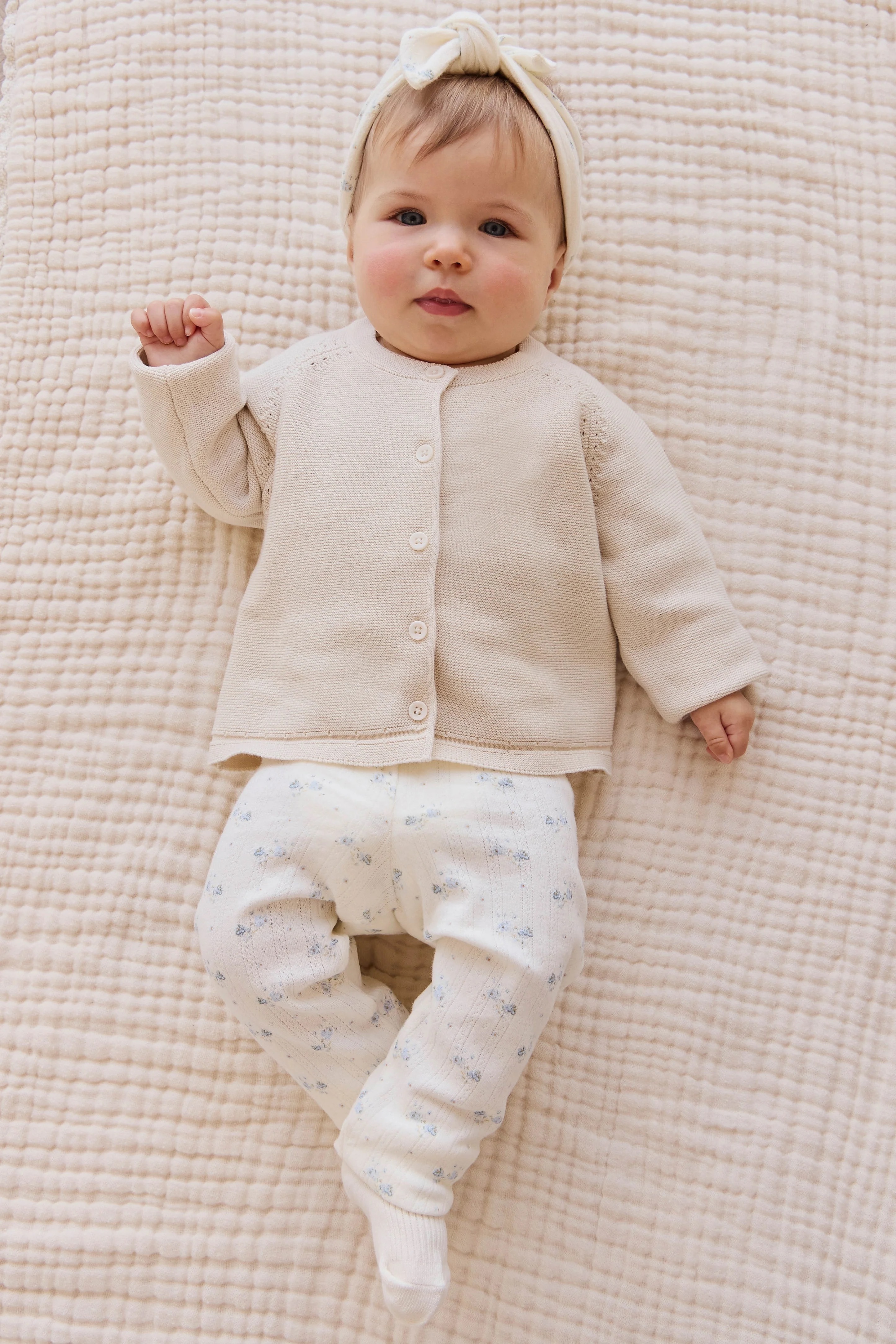 【預購】JAMIE KAY -Organic Cotton Pointelle Everyday Legging（Molly Blue）