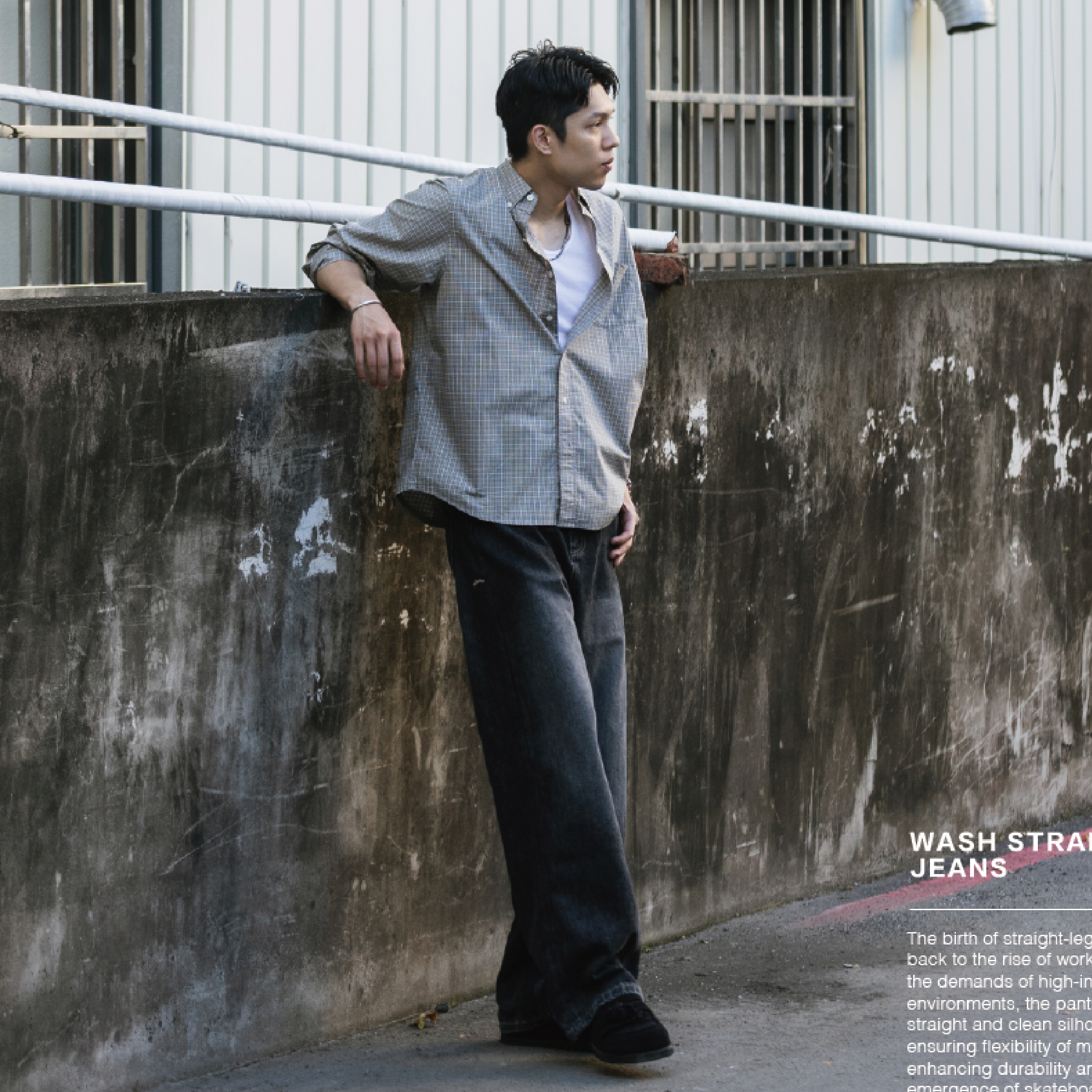 WODEN® Wash Straight-Leg Jeans 水洗 直筒牛仔長褲