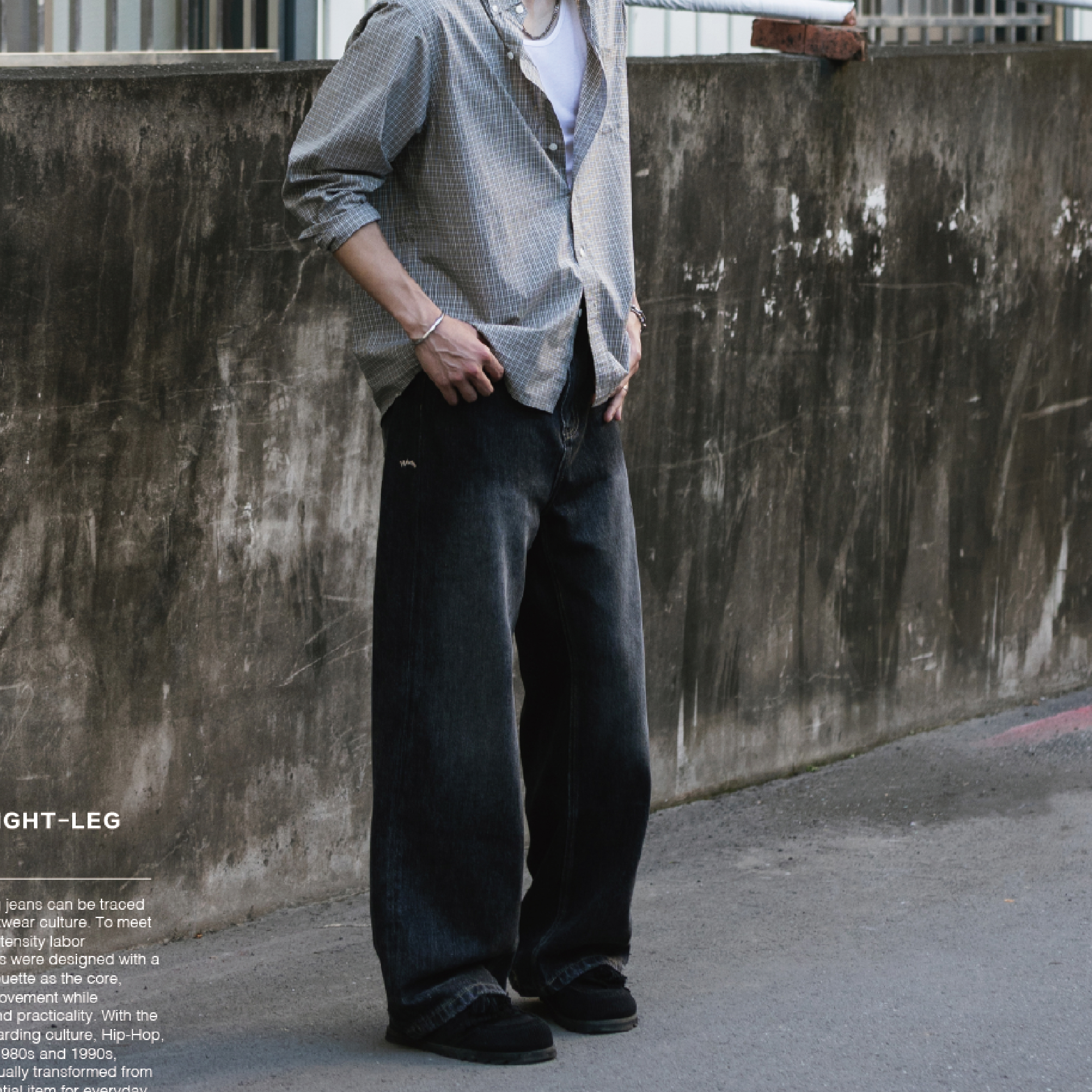 WODEN® Wash Straight-Leg Jeans 水洗 直筒牛仔長褲