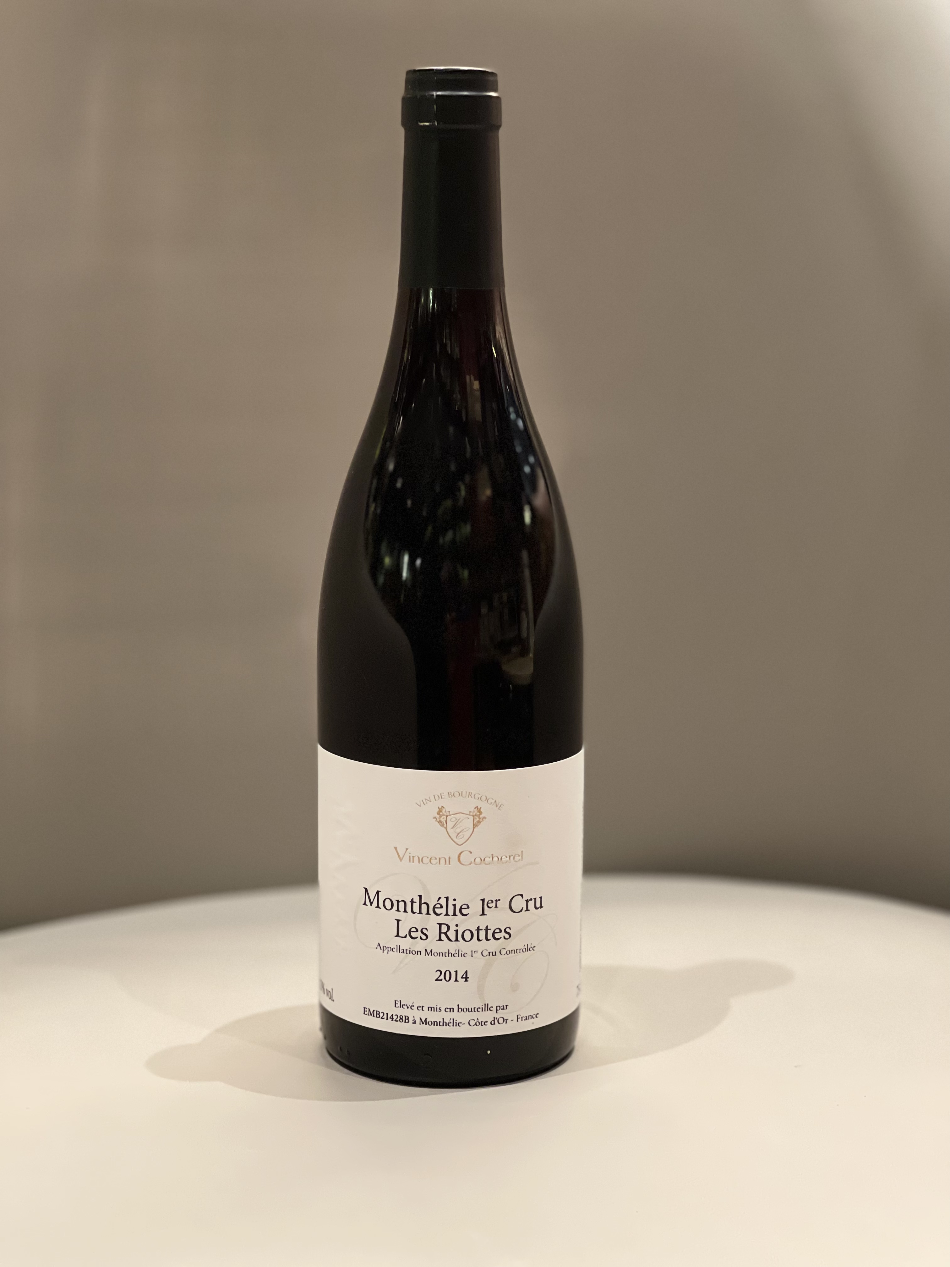 Vincent Cocherel Monthelie 1er cru Les Riottes 2014 蒙特利  一級園黑皮洛