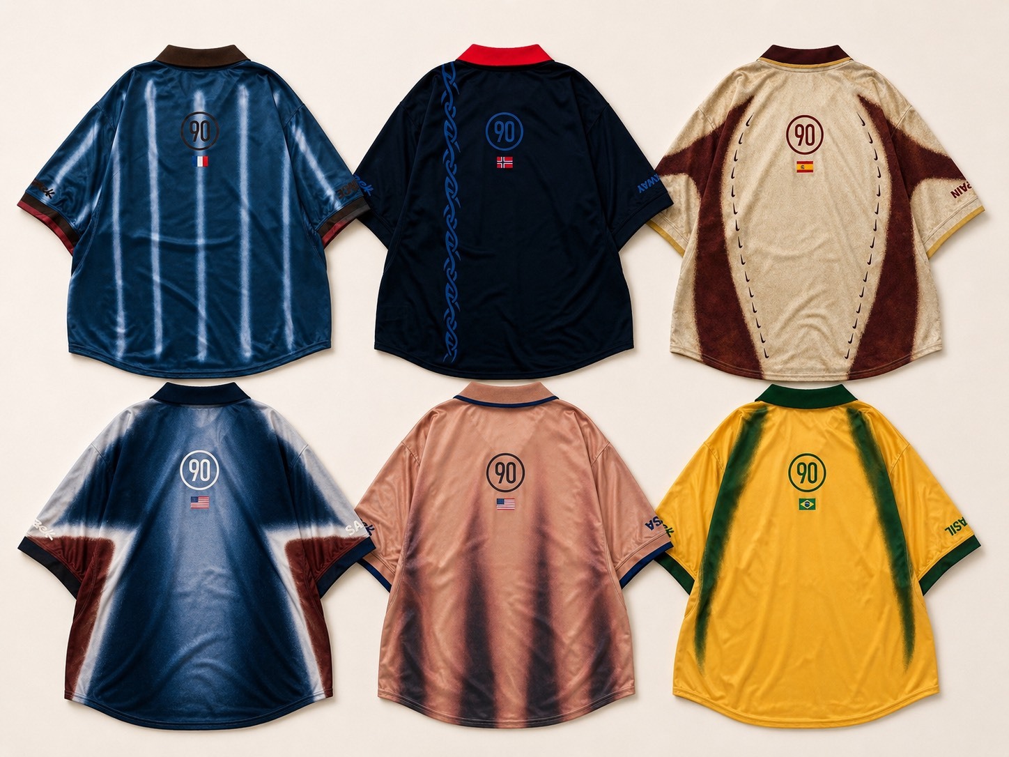 Travis Scoot X NIKE X FIFA Total 90 Retro Series Jersey 多國 短袖 球衣