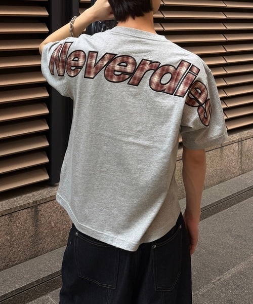 kutir / ASSORT CHECK APPLIQUE T-SHIRT