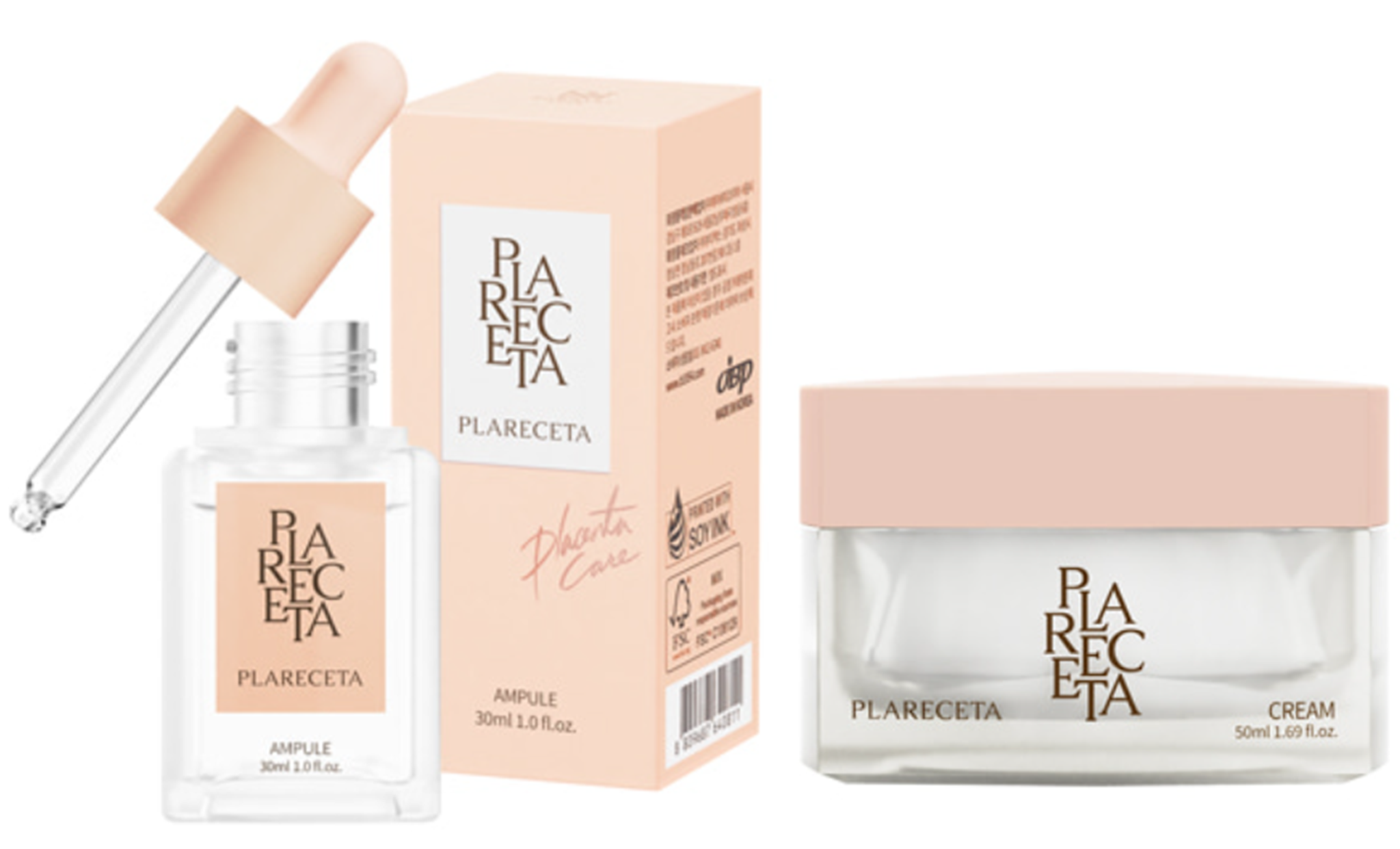 BU018 PLARECETA 胎盤精華 30ml EXP: 2028-07-31 + 胎盤面霜 50ml EXP: 2027-09-30