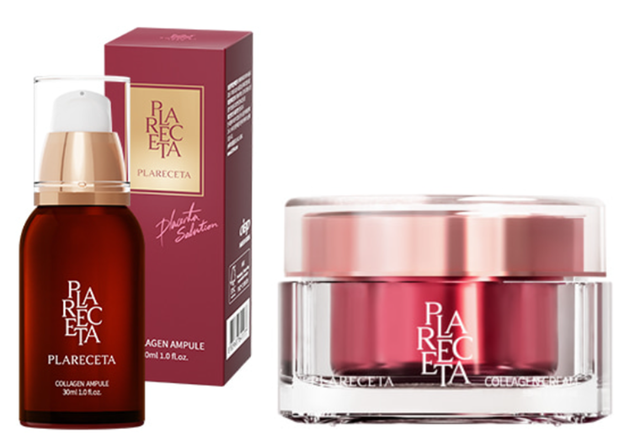 BU019 PLARECETA 胎盤膠原蛋白精華 30ml + 胎盤膠原蛋白面霜 50ml EXP: 2028-01-31