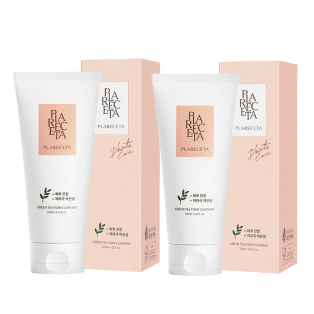 BU001 PLARECETA 綠茶潔面膏 125ml 一套2件 EXP: 2028-03-31
