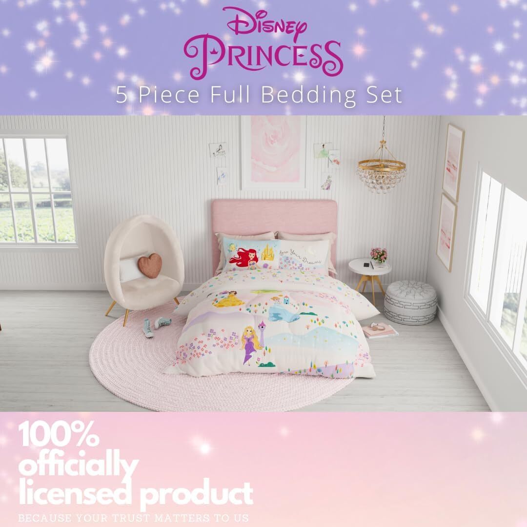 美國 Disney Princess 5 件裝床上套裝 (單人床)