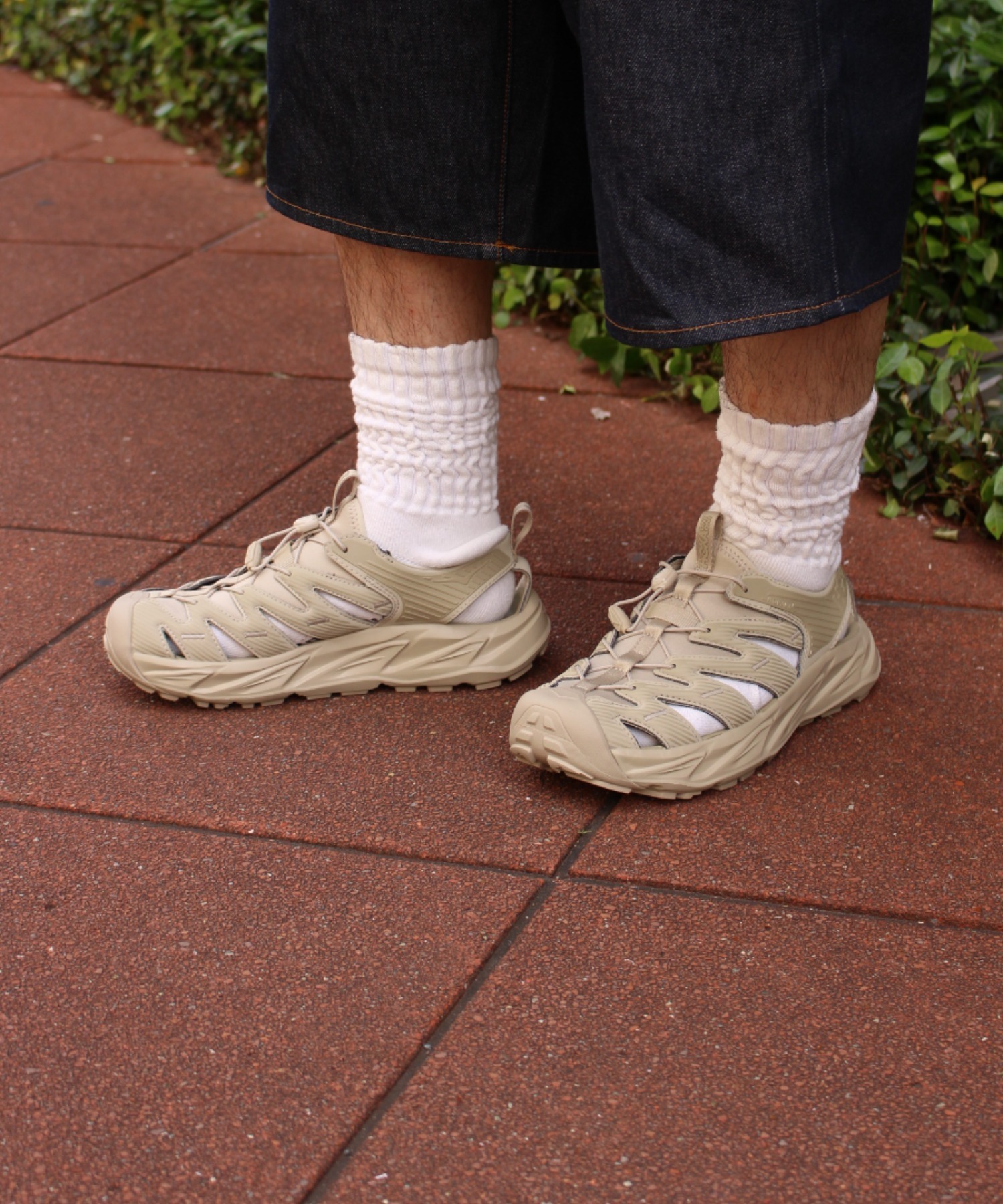 預購┃HOKA ONE ONE Hopara 戶外 機能 涼鞋 米色 沙色 卡其色