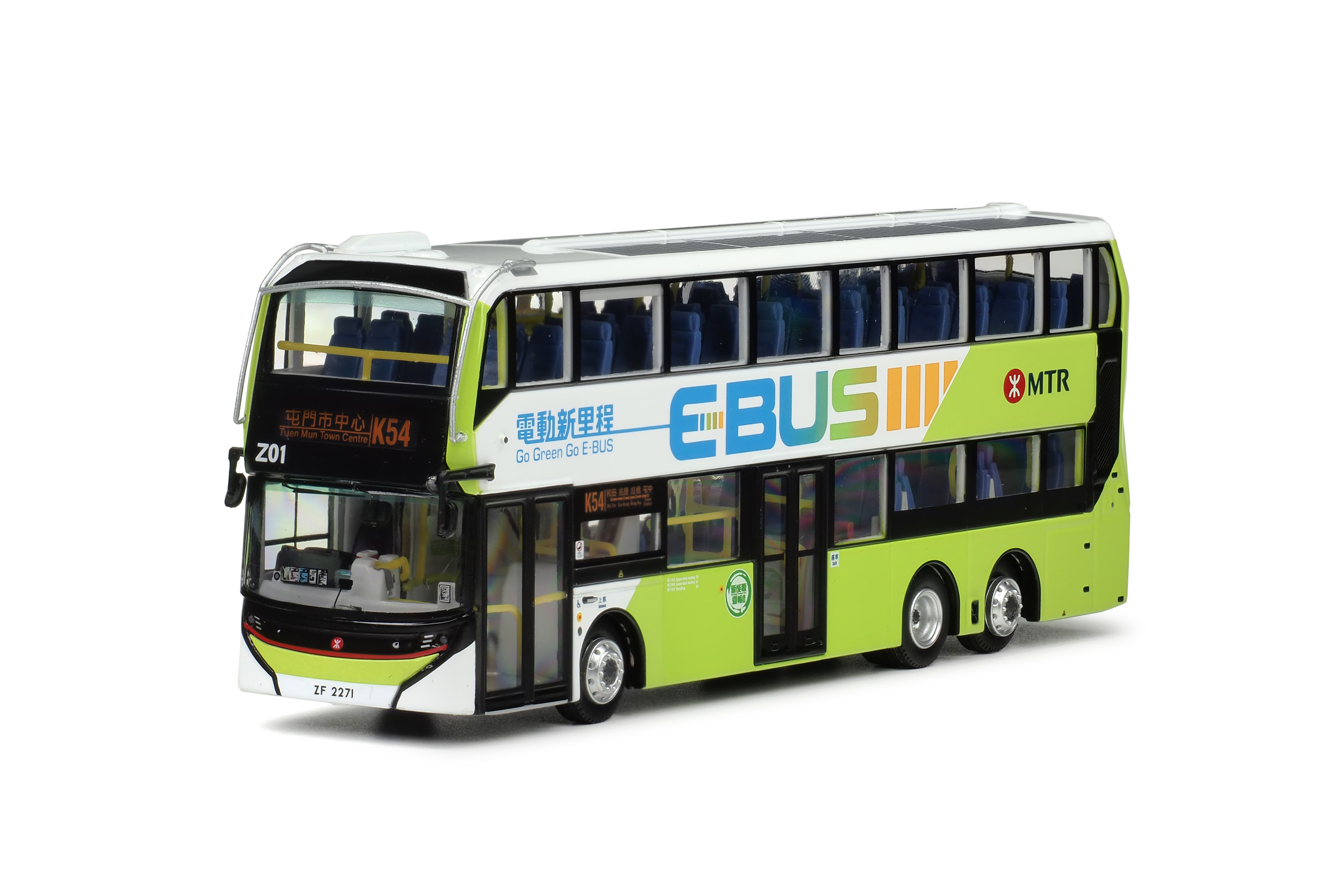 MTR86001 1:76 港鐵亞歷山大丹尼士E500EV 12米電動巴士 (K54) (只限海外)