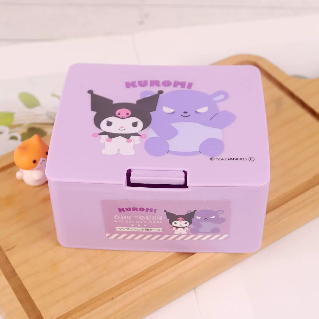 佻皮魔女 Sanrio|按壓彈蓋式小物收納盒 / 桌上置物盒