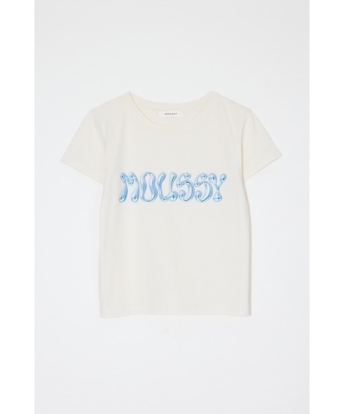 MOUSSY / METALLIC LIQUID MOUSSY T-SHIRT