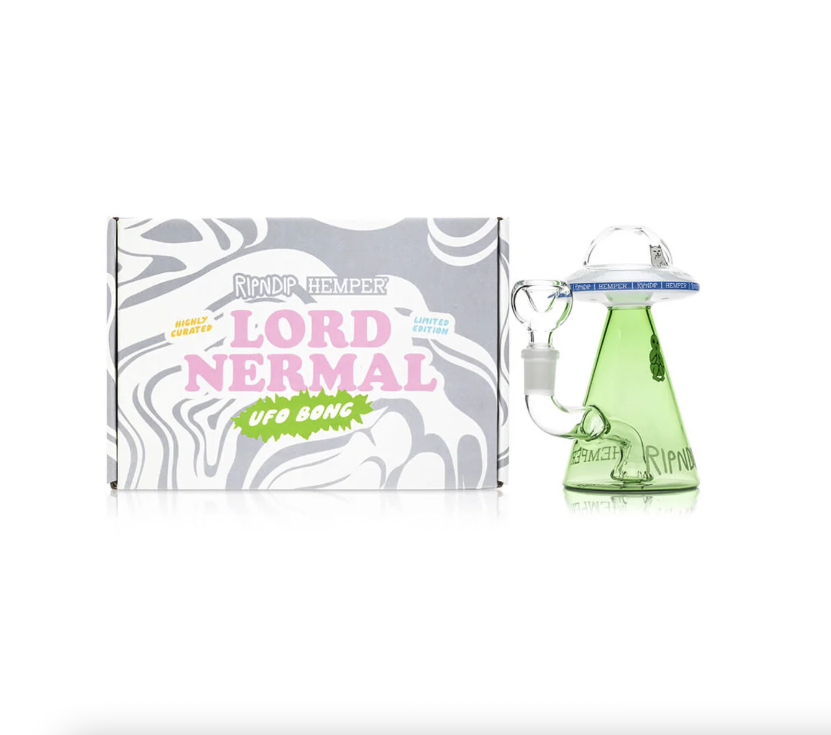RIPNDIP x HEMPER - 中指貓迷幻菇菇 & 新款幽浮煙壺 Enlightened & UFO Nermal Bong