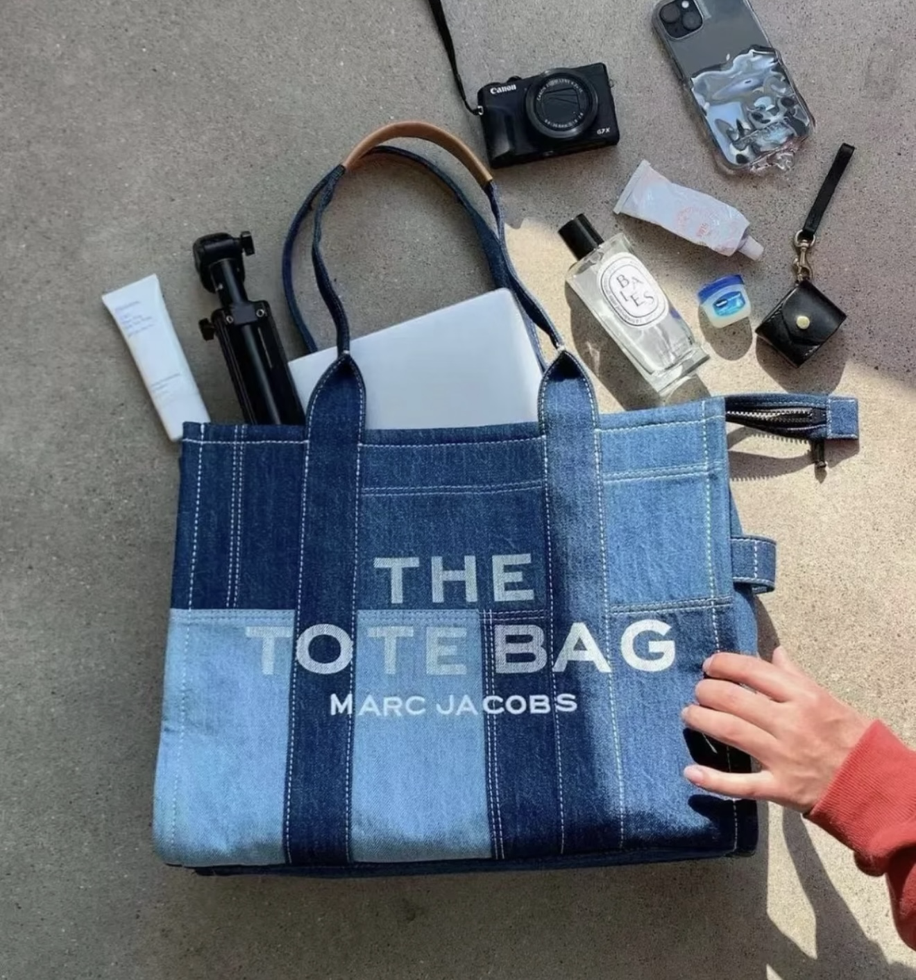 【直播】Marc Jacobs LX062607 牛仔托特包 (藍色)