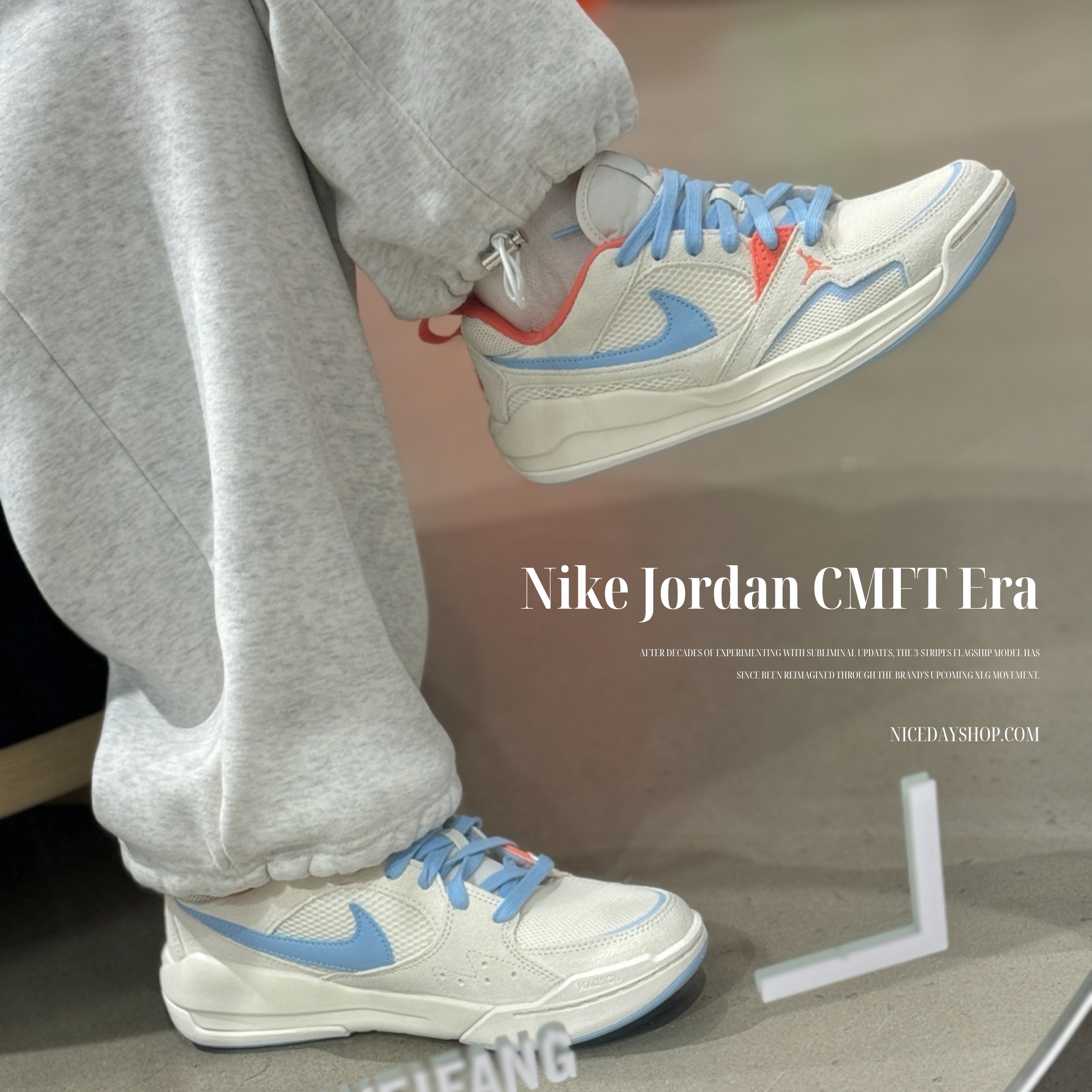 NICEDAY 代購 Nike WMNS Jordan CMFT Era 冰淇淋 女款 天藍 白 象牙白 淺藍 HJ6778-100