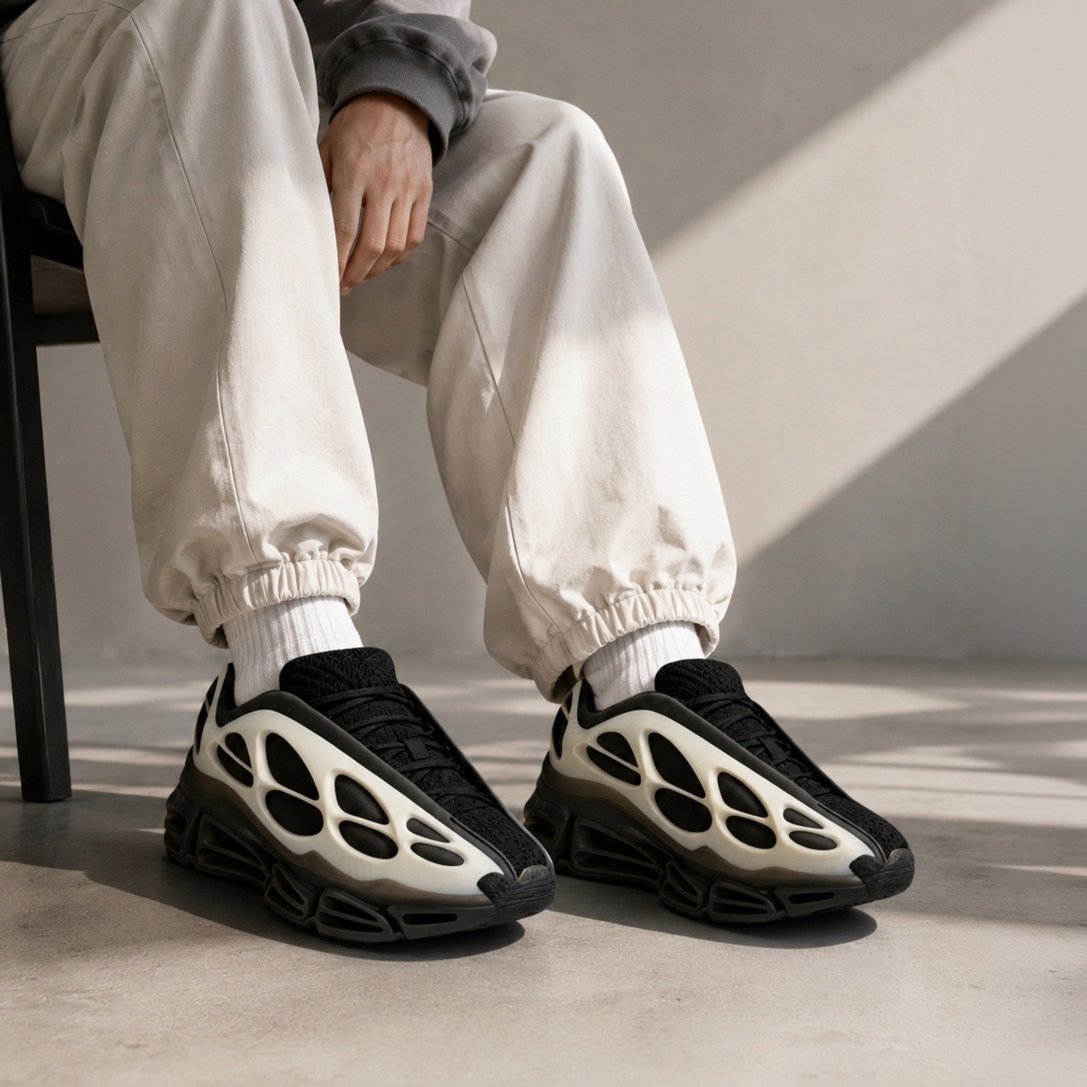 NICEDAY 代購 WILLY CHAVARRIA x Adidas Megaride Bones 魚骨 外骨骼 黑 奶油白 聯名 KI7728