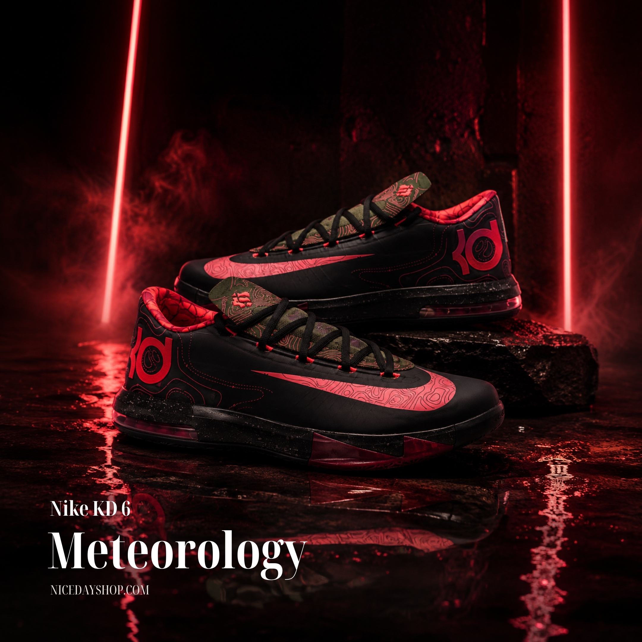 NICEDAY 代購 Nike KD 6 Meteorology 黑紅 紅黑 杜蘭特 死神 復刻 籃球鞋 實戰 IM4409-001