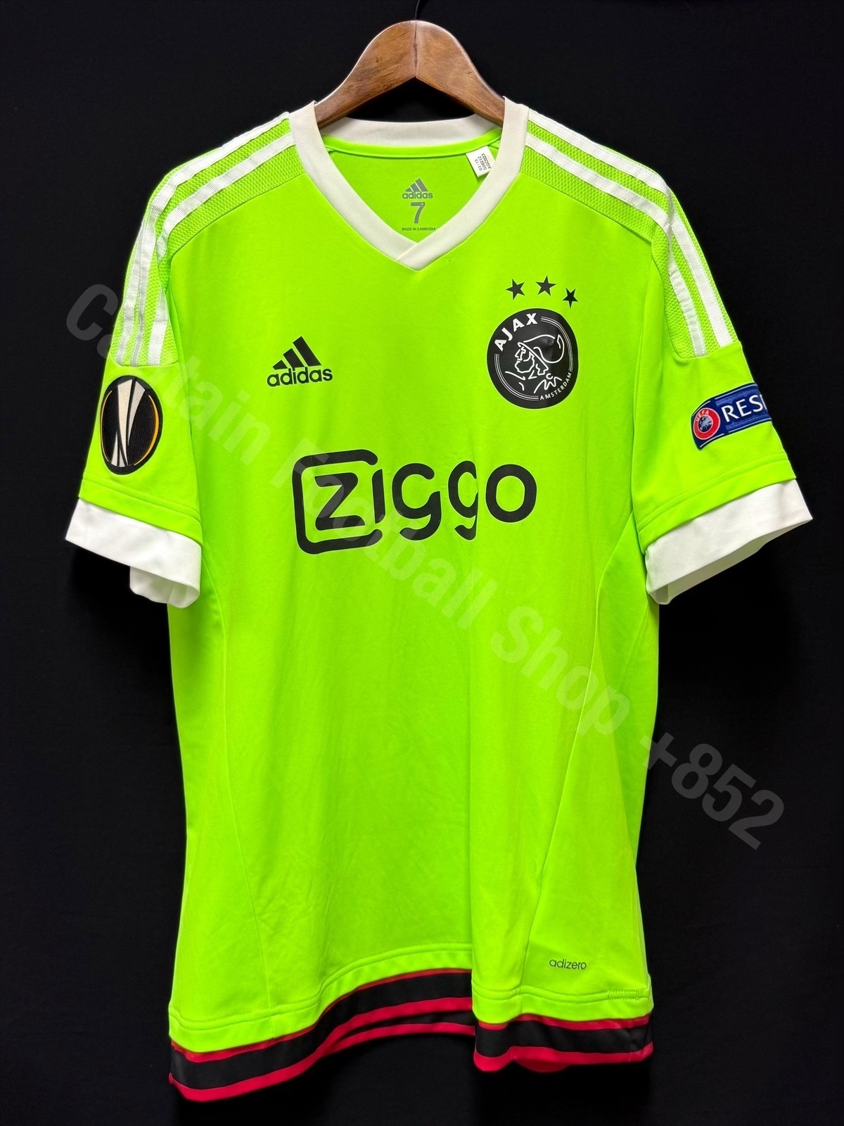 (Match Issue) Ajax 2016-2017 Adidas Third Match Issue Shirt #45 KLUIVERT