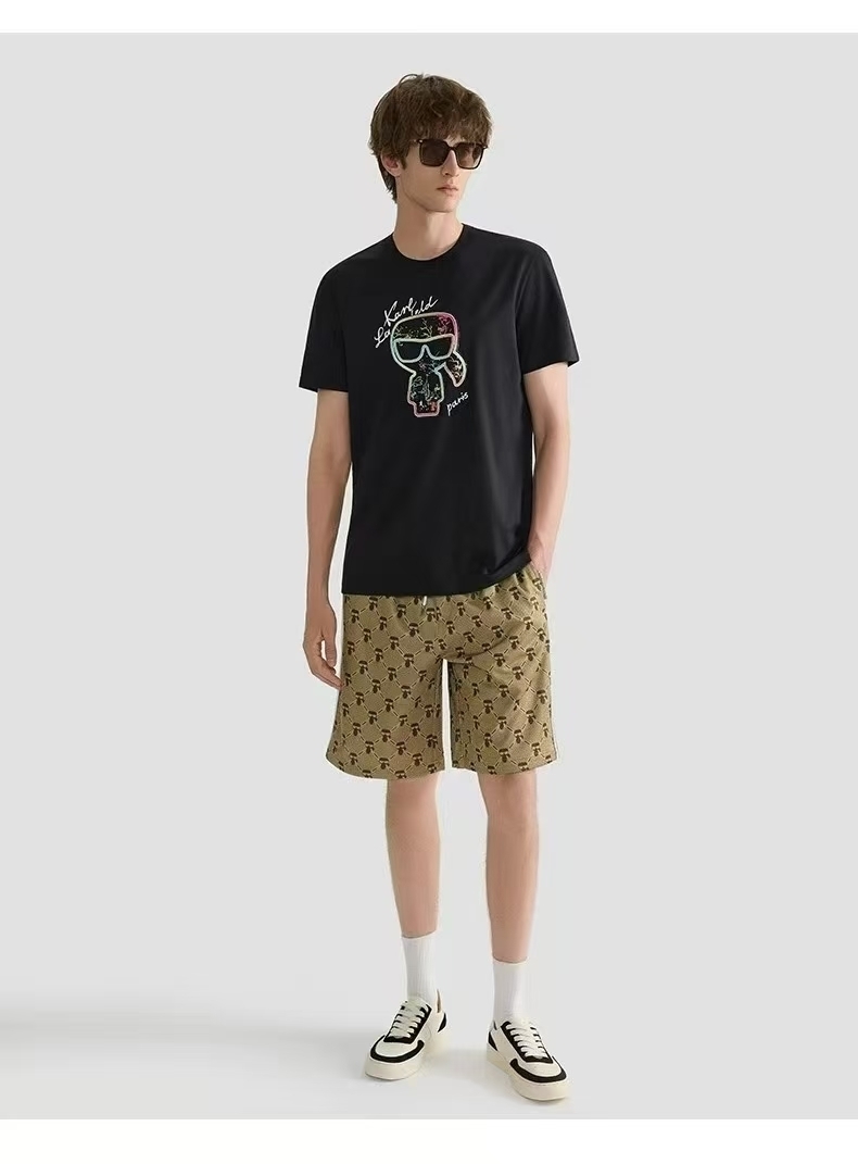 KARL 老佛爺 彩色線條 男款 Tee #6-25