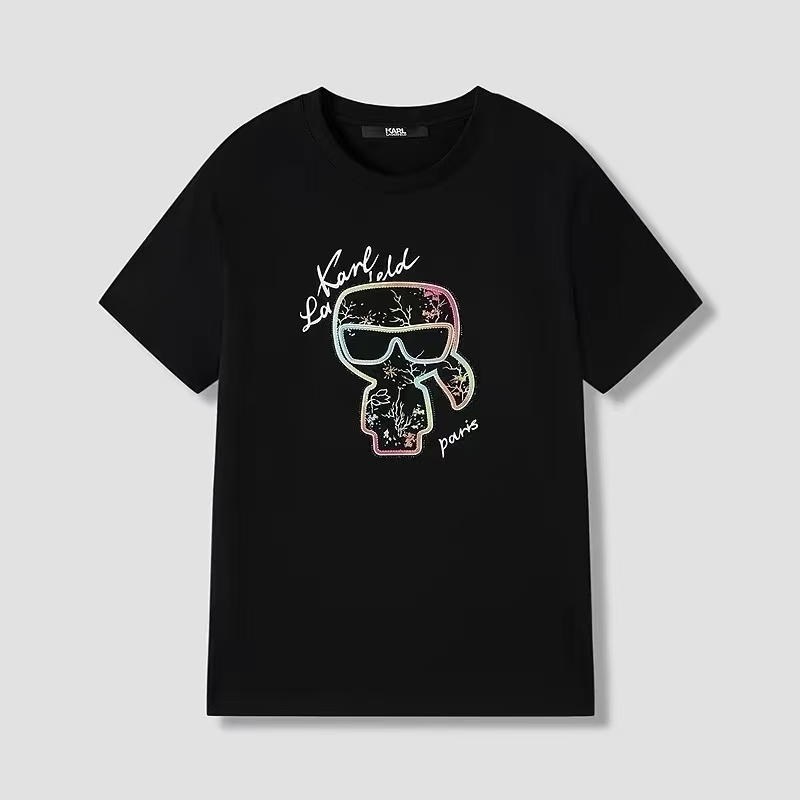 KARL 老佛爺 彩色線條 男款 Tee #6-25
