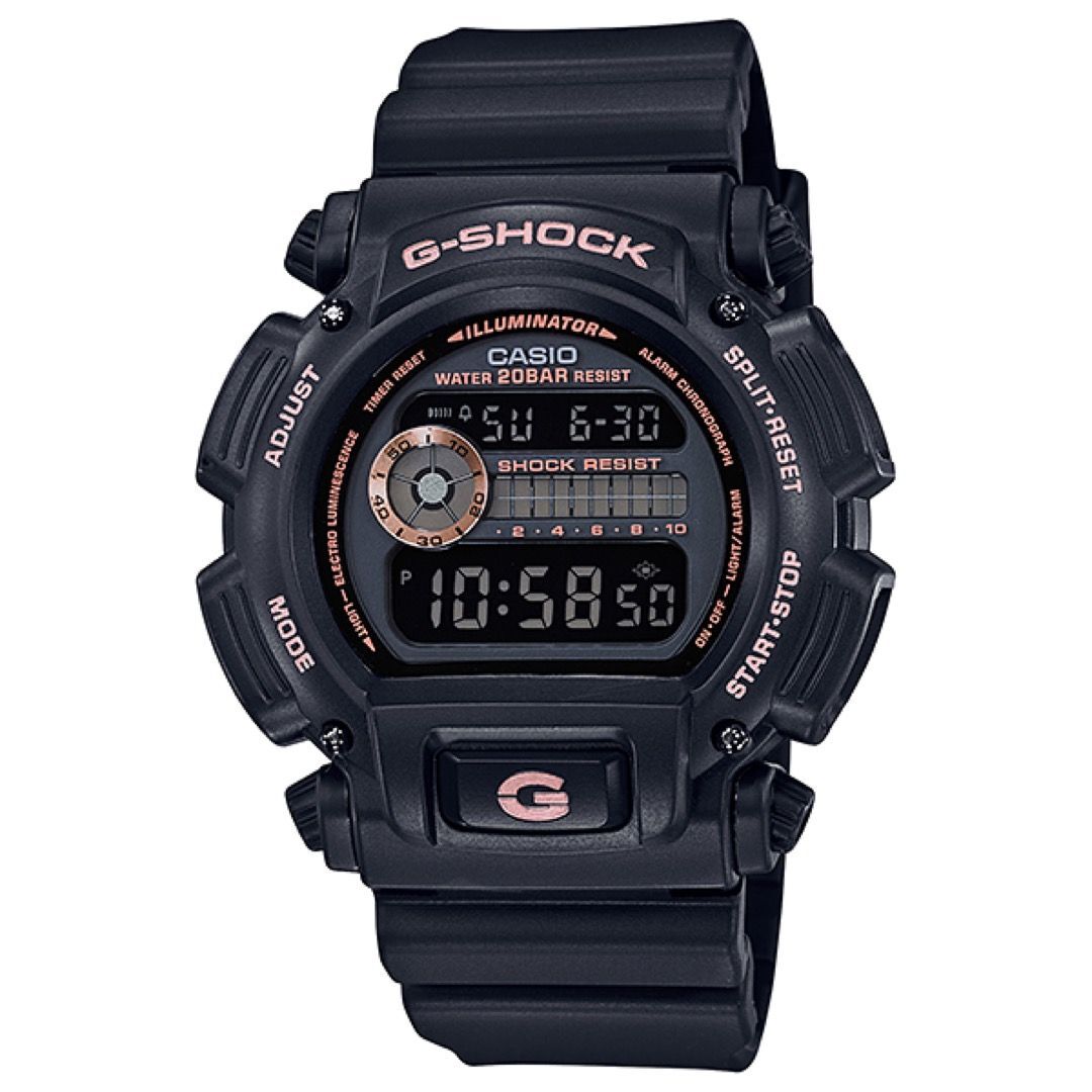 Casio G-Shock DW-9052GBX-1A4 黑 玫瑰金 經典 手錶 (香港行貨)