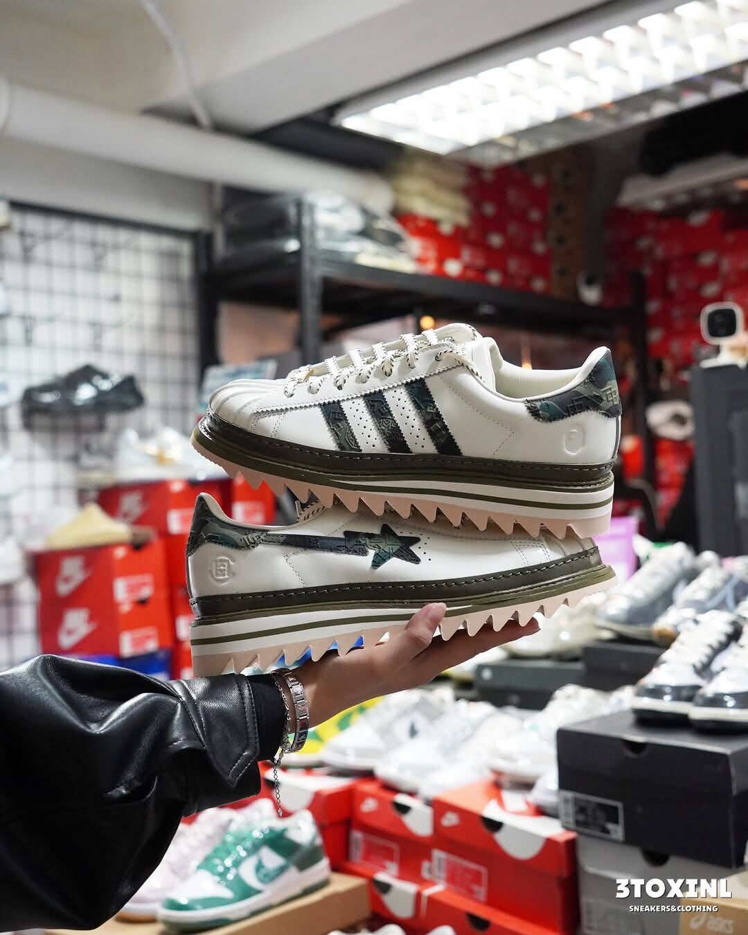 (預訂) CLOT x BAPE x Adidas Superstar