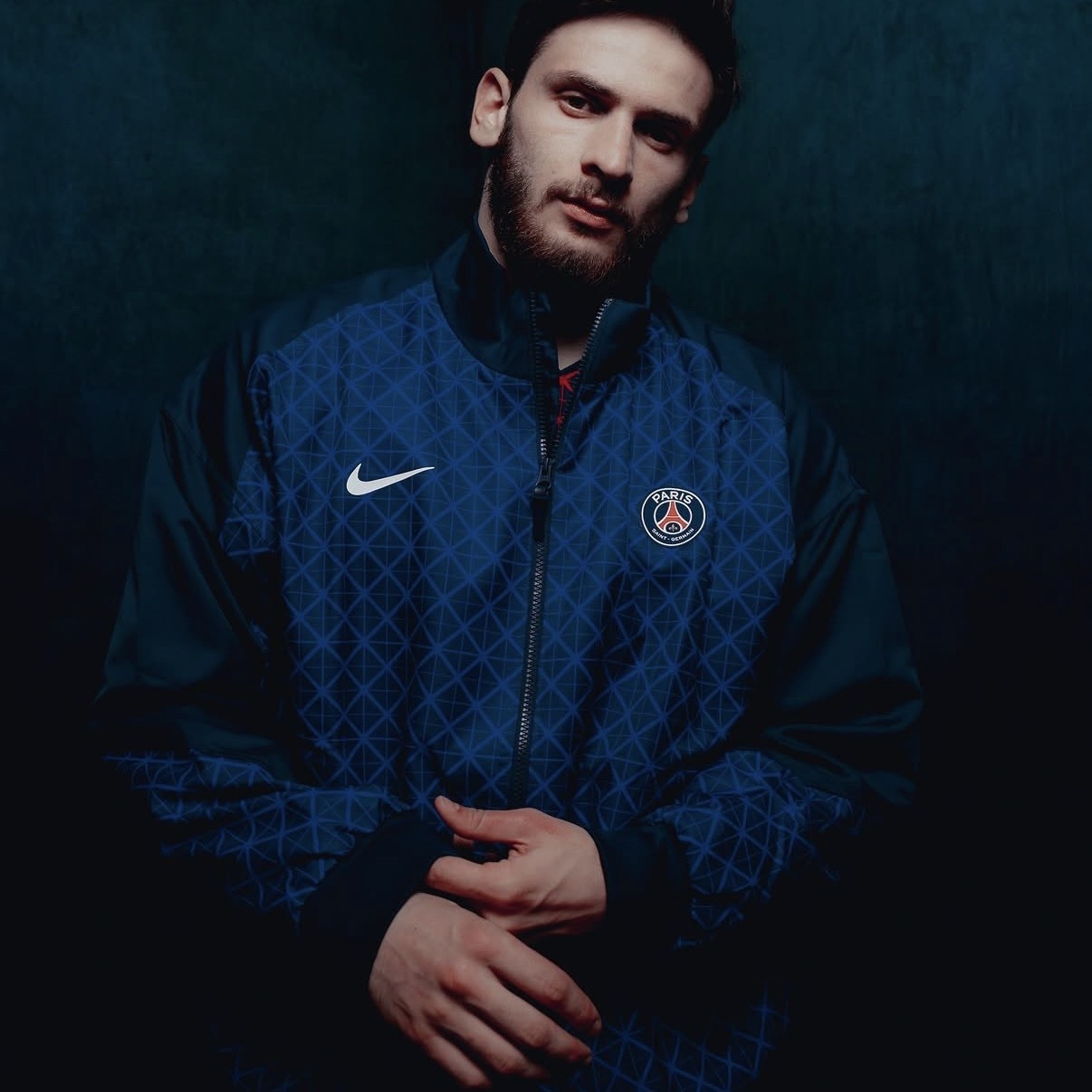 【代購/巨星同款】 Nike 巴黎聖日耳曼 PSG Strike 戰術運動夾克 海軍藍 HJ6399