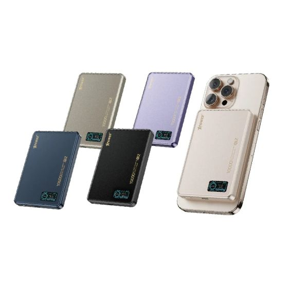 (3C認證版) XPower MagDigita 10000mAh PD3.0+QI2 彩屏磁吸移動電源