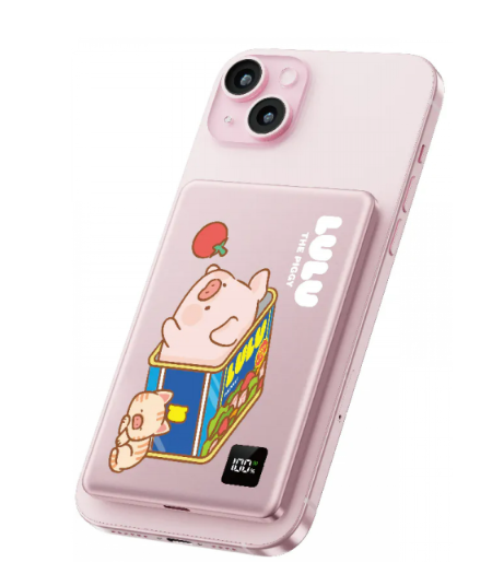 (3C認證版) XPower M5K x 罐頭豬LuLu🐷 3合1磁吸+PD3.0 5000mAh鋁合金移動電源 (罐頭)