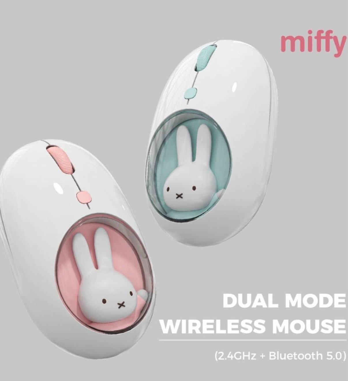 Miffy🐰MF15 Dual Mode 無線滑鼠 (USB無線 + 藍牙)