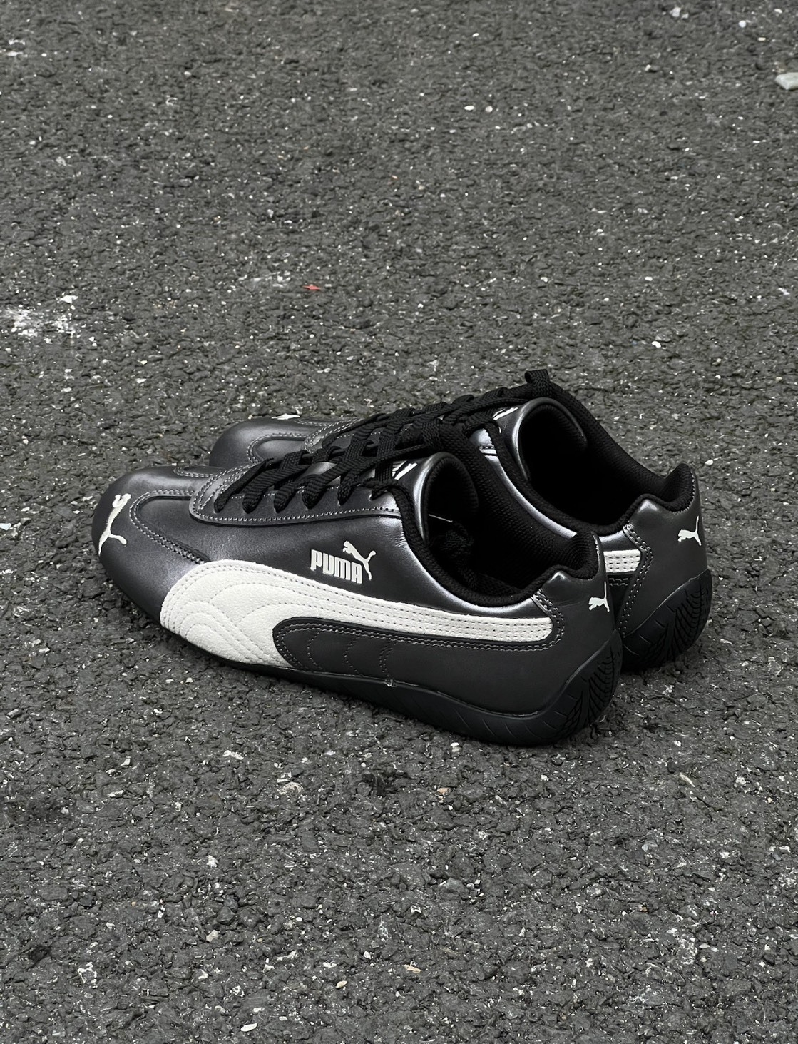 PUMA SPEEDCAT OG 金屬銀灰 奶油白 賽車鞋 復古 403689-02