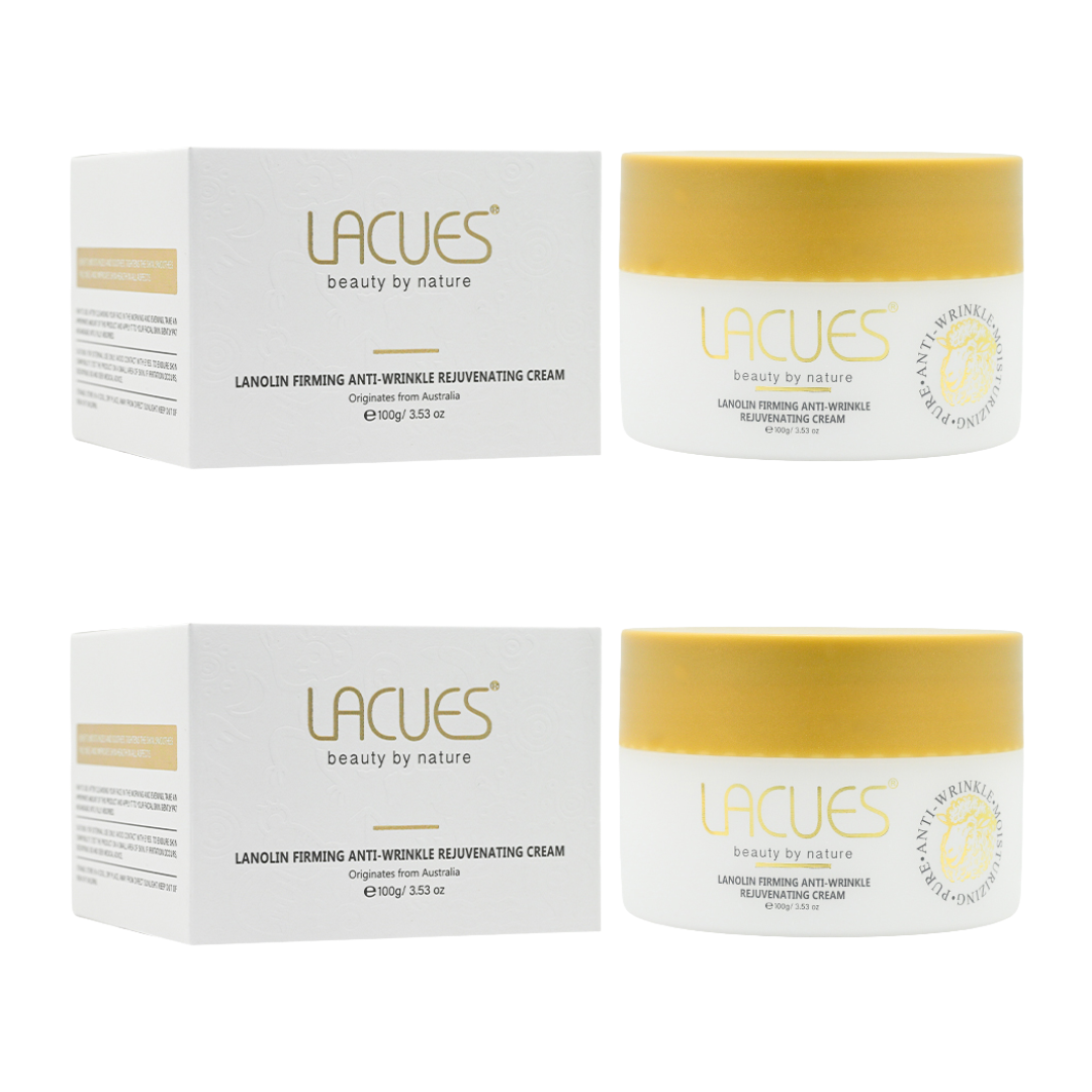 BW009 LACUES 綿羊油緊緻抗皺嫩膚霜 100G EXP: 2028-08-31 (一套2件)
