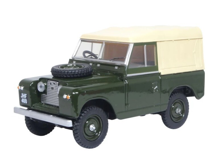 Oxford 43LR2S008 1:43 路虎Series II SWB帆布頂篷青銅綠