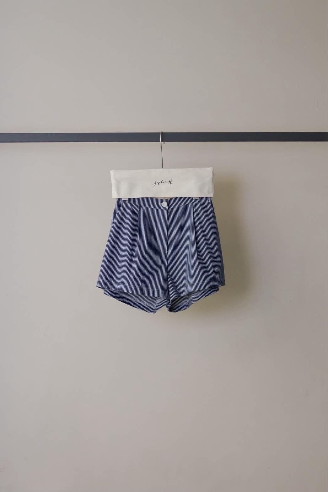 CA13 Ralph Lauren 風直條紋短褲