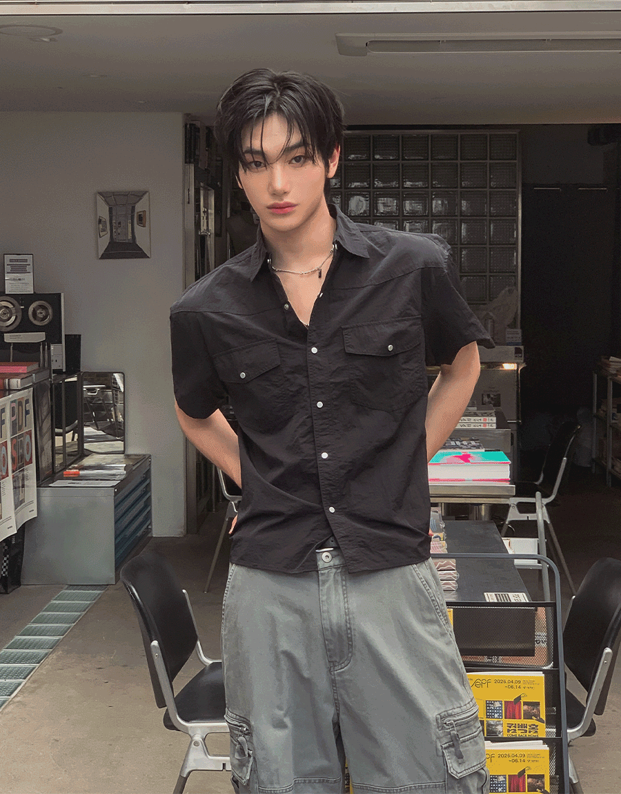 尼龍短款襯衫夾克