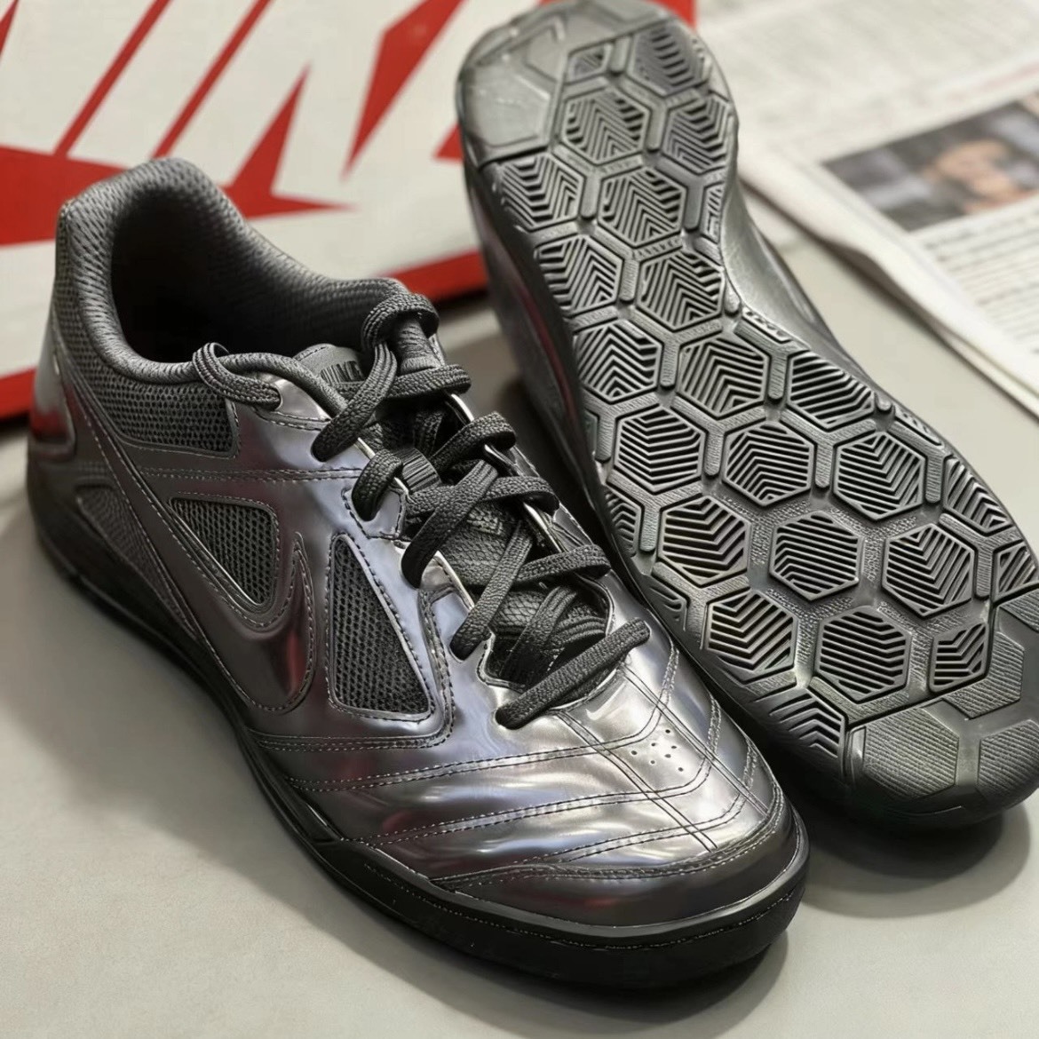 【代購】Nike Gato LV8  黑色｜復古薄底足球鞋｜男女同款