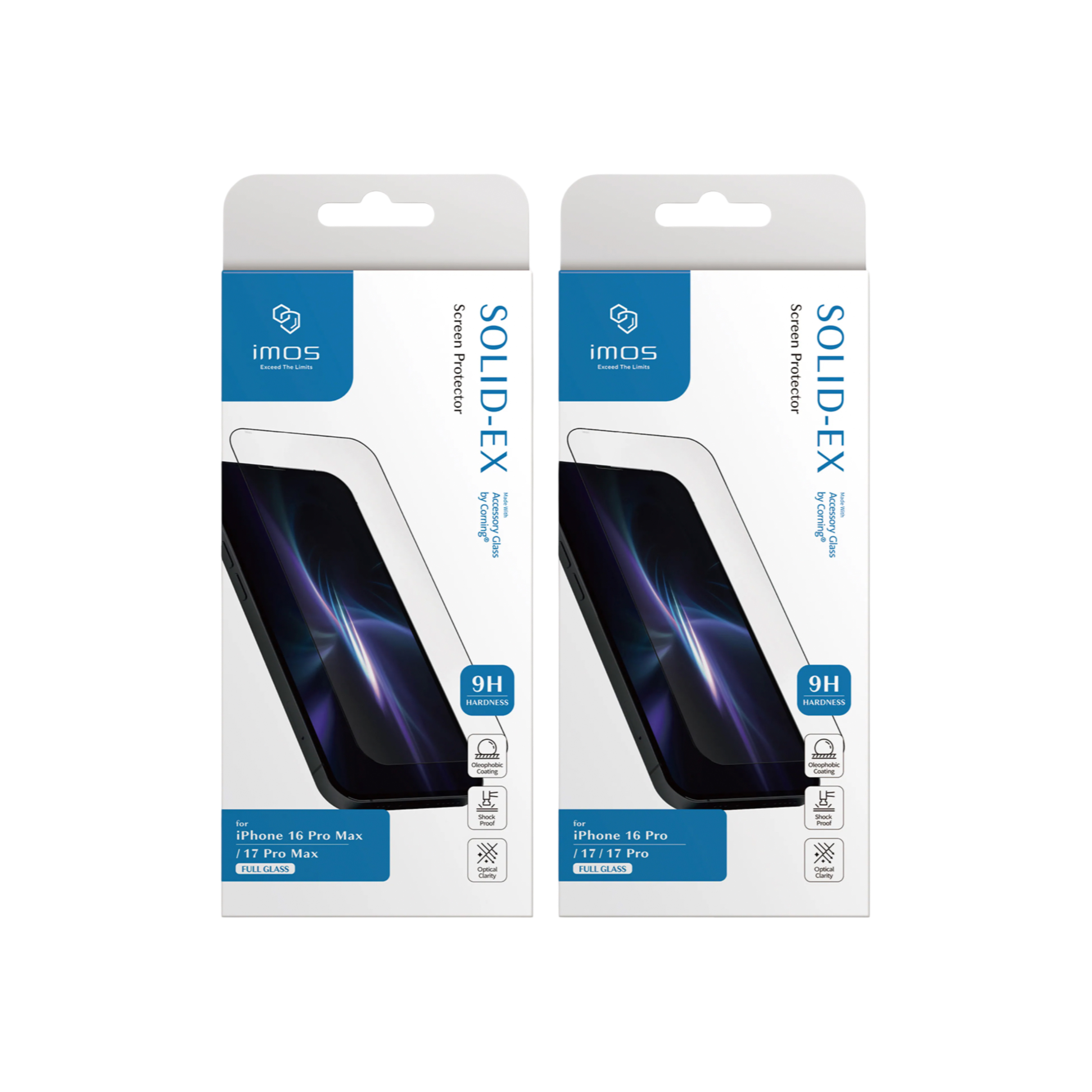 imos iPhone 16 系列 2.5D 高清康寧玻璃螢幕保護貼