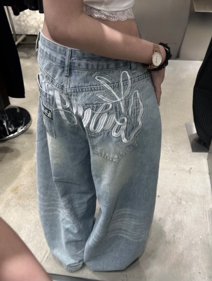 91025 牛仔彎刀褲 (R)