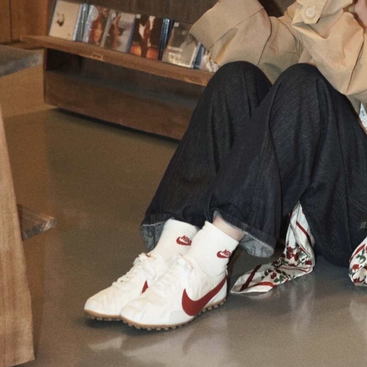 【代購】Nike Moon Shoe OG Summit  Summit White／紅色｜復古跑鞋｜女款